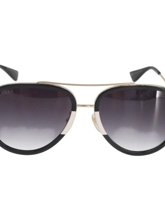 GUCCI Sunglasses metal Black Auth BA10537V main image 7